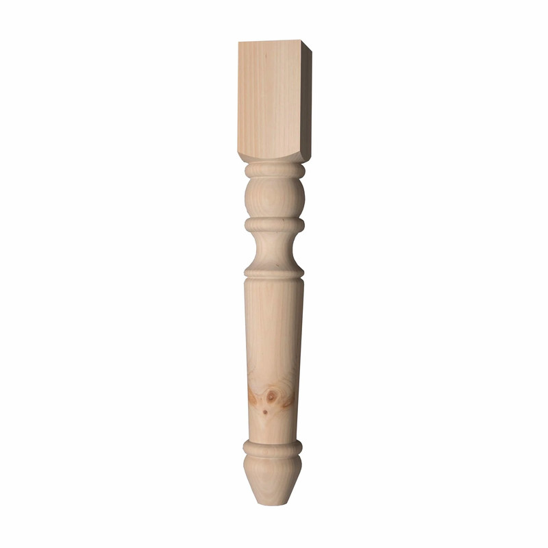Portsmouth Dining Table Leg - Species:Pine